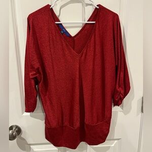 Apt 9 Red Blouse Size XL